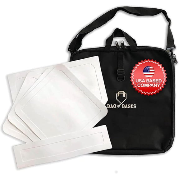 Easy Play Sports & Outdoors, Kids &Adults - Rubber Bases Bag Set - Baseball, Kickball, Tee Ball, Wiffle Ball - Practice, Yard