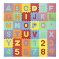 thumbnail image 1 of Easy Playhouse Soft Foam Floor Puzzle Tiles for Children, Non-toxic EVA 36 Interlocking Foam Tiles with 24 Borders for Playroom, Nursery or Gym, Numbers and Letters, 1 of 10