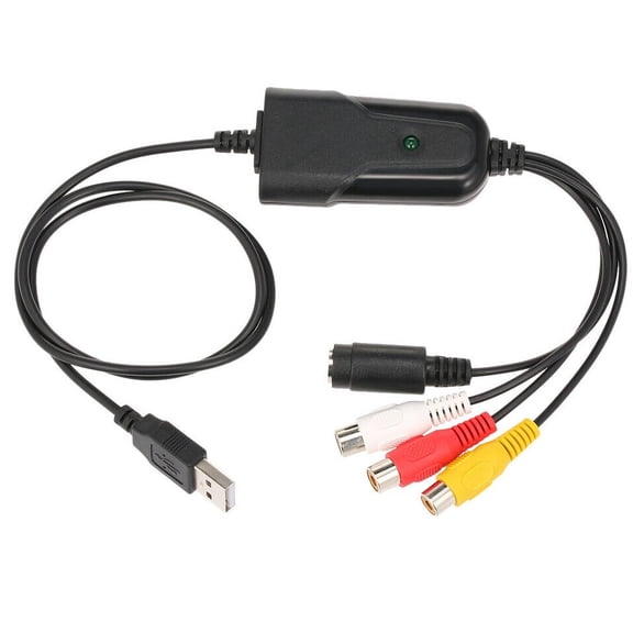 Easy Plug-N-Play S-Video RCA Video Digitizer For PC DVR Adapter