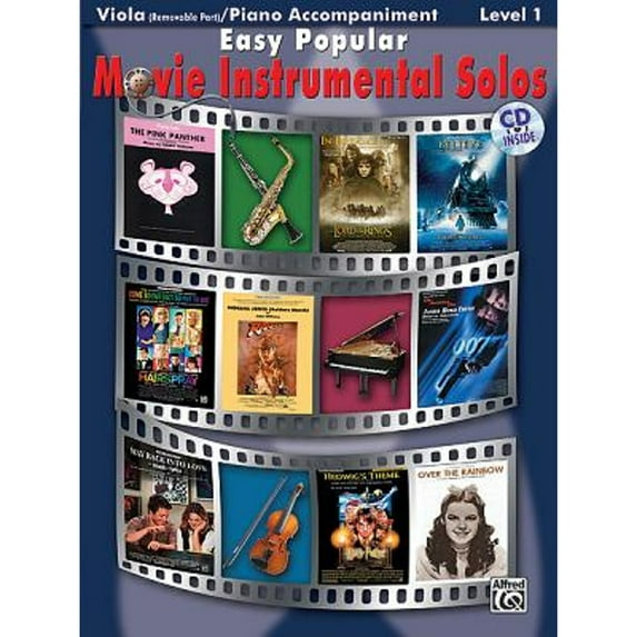 Pre-Owned Easy Popular Movie Instrumental Solos for Strings: Viola, Book & CD (Easy Instrumental Solos Series) Paperback
