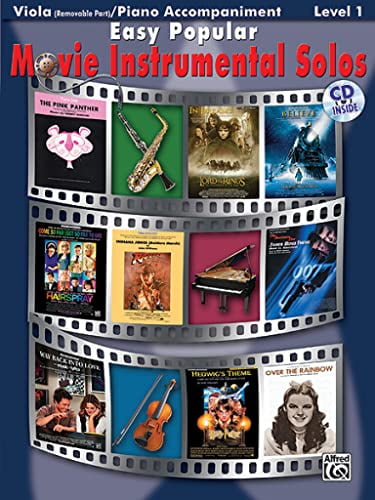 Pre-Owned Easy Popular Movie Instrumental Solos for Strings: Viola, Book & CD (Easy Instrumental Solos Series) Paperback