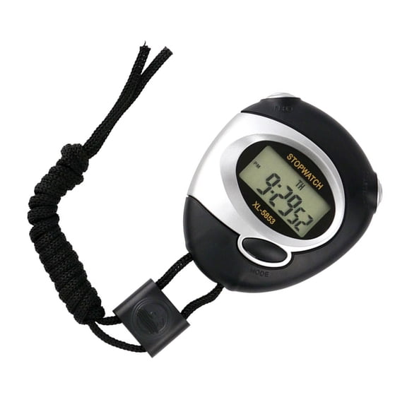 Easy Press Silicone Button Timers With LCD Screen Weatherproof Outdoor Training Device High Accuracy Stopwatches