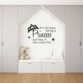 thumbnail image 1 of It's Not Easy Being A Princess But Hey, If The Crown Fits - Motivational Quote Princess Crown Tiara Vinyl Wall Art Wall Sticker Wall Decal Home Room Decoration Decal Kids Room Décor Size (10x10 inch), 1 of 3