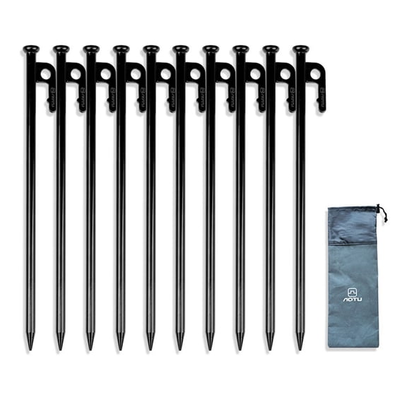Easy-Pull Design Heavy-Duty Tent Pegs Outdoor Camping Easy Installation Ergonomic Pull-Tab High-Hardness Steel
