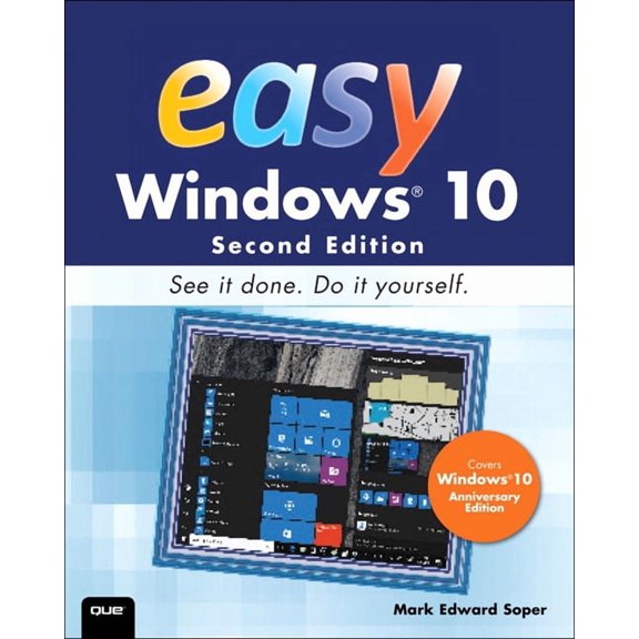 Easy (Que): Easy Windows 10 (Paperback)