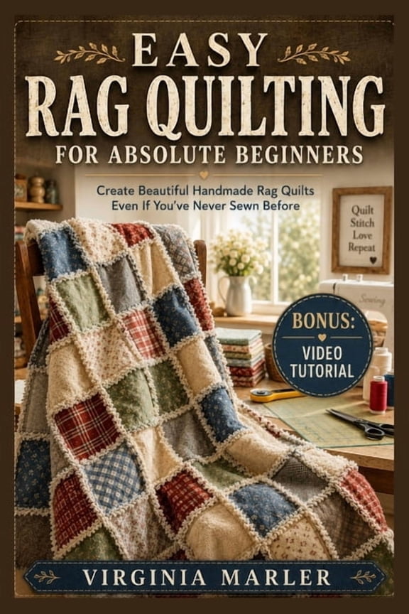 Easy Rag Quilting for Absolute Beginners: Create Beautiful Handmade Rag Quilts Even If You've Never Sewn Before, (Paperback)