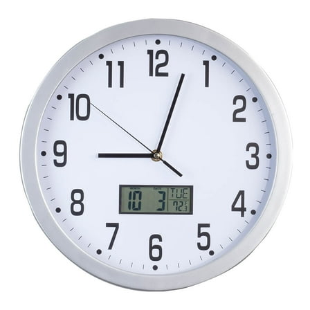 Easy-Read 12" Multifunction Wall Clock