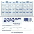 thumbnail image 1 of Easy Read Register 12 Checkbook Ledger Transaction Register, White, 1 of 3