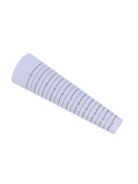 Easy Read Scale Rings Sizer Cone Measuring Ruler Necklace Rings Sizer Cone Measuring Ruler Suitable for Necklaces Circular Gauge