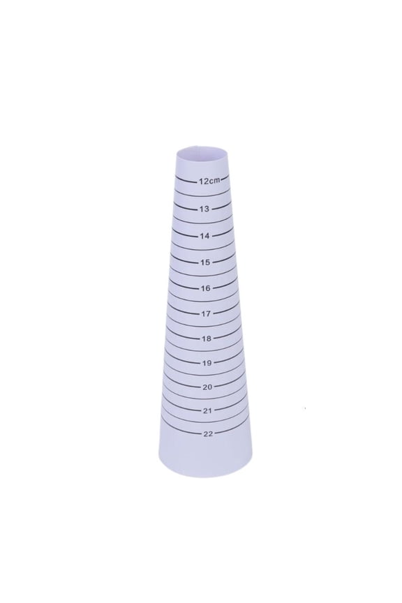 Easy Read Scale Rings Sizer Cones Measuring Ruler DIY Necklace Rings Sizer Cones Measuring Ruler Suitable for Necklace Circular Gauges