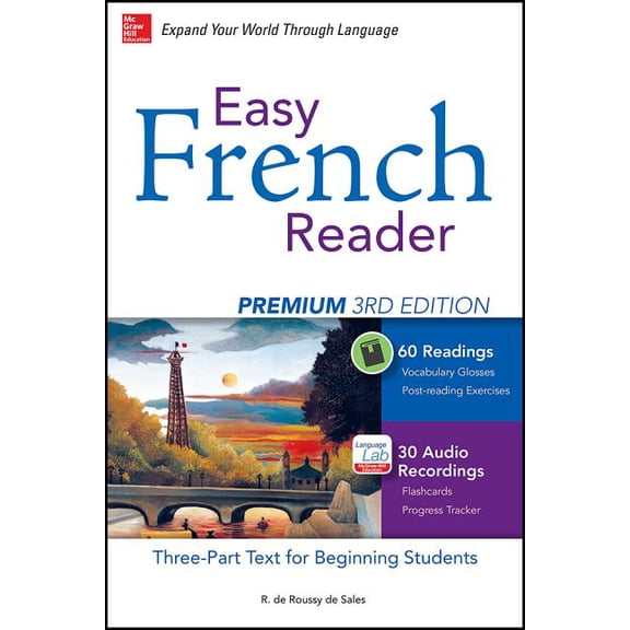 Pre-Owned Easy Reader: Easy French Reader Premium, Third Edition: A Three-Part Text for Beginning Students + 120 Minutes of Streaming Audio (Paperback)