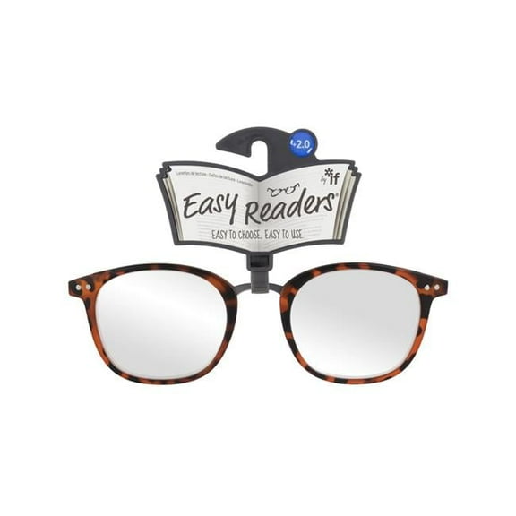 Easy Readers Metal Bridge Tortoiseshell Glasses, Plus 2.0
