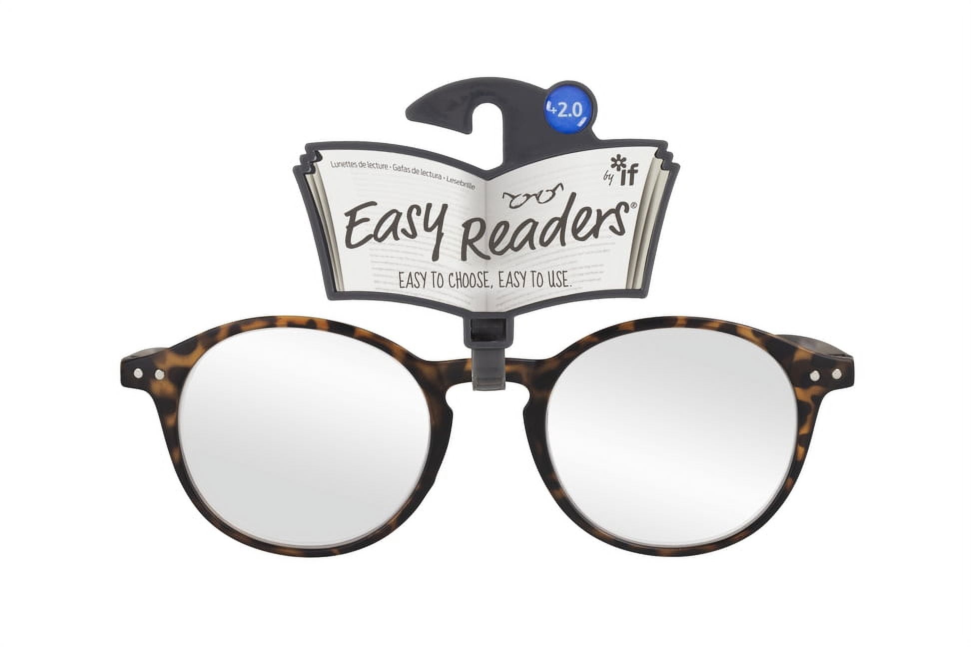 Easy Readers Round Tortoiseshell +2.0 (Other) - Walmart.com