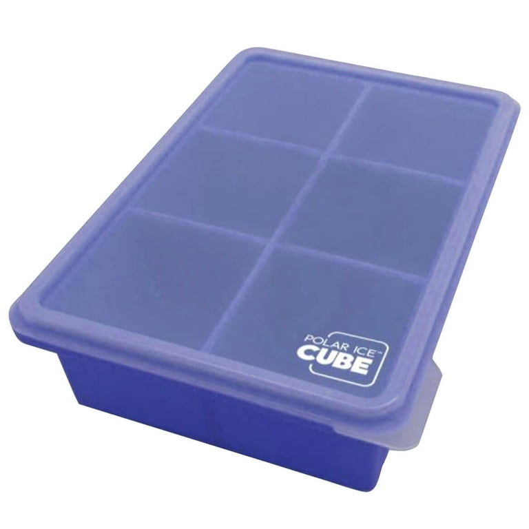 Easy Release Ice Cube Tray Large Cubes, Crafted with 100% Silicone, Kitchen  Gadgets - Measures 6 2/3 Long x 5 Wide x 1 1/8 High 
