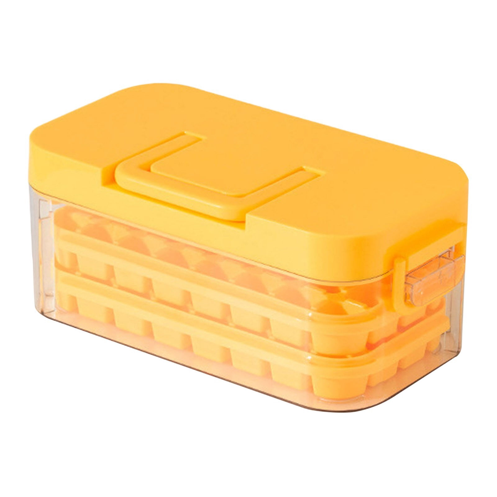 Easy Release Ice Cube Tray With Lid Storage Box Press Type Ice Cube Mold For Freezer Cocktail Whiskey Home Bar Use