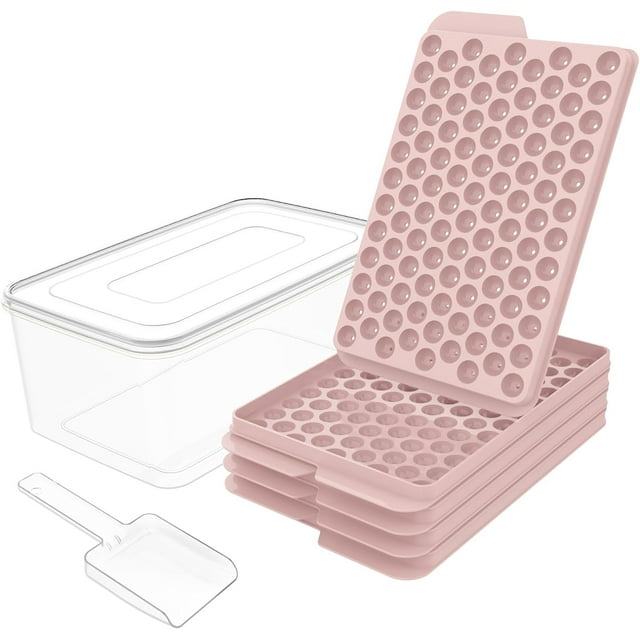 Easy Release Mini Ice Cube Trays Set of 104x4 PCS Crushed Ice Trays