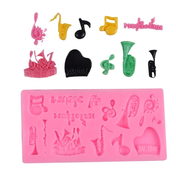 Easy Release Music Silicone Mold For Cake Chocolate And Crafting