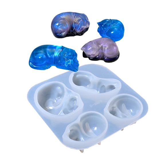 Easy Release Pet Statue Mold for Home and Event Decoration High Temperature Resistant Desktop Ornament Mould
