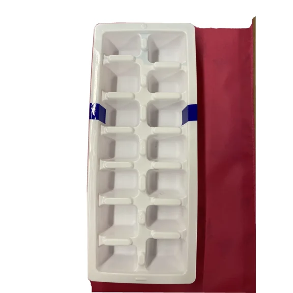 Easy Release Plastic Ice Cube Tray Pack Of 2 ~ White Color