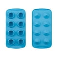 Easy Release Silicone & Flexible 8 Ice Cube Trays with for Freezer