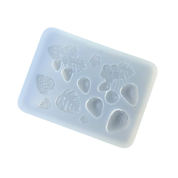 Easy Release Silicone Mould for Customes Strawberry Craft Supplies Suitable for Home Decoration and Creative Education