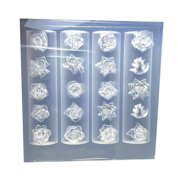 Easy Release Silicone Nails Stamp Molds Professional Manicure Patterns Mould Stylish Embossed Nails Accessories Molds