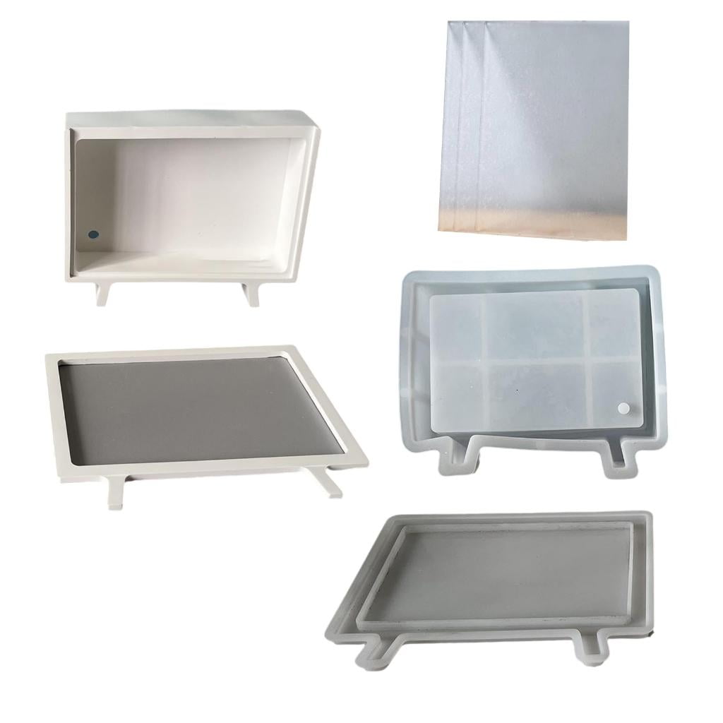 Easy Release Silicone Resin Mold For Decorative Organizers Rectangular Storage Box Mould Creative Art Supplies