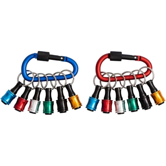 Easy Release and Quick Change Bit Holder Screwdriver Bit Holder 2 Sets of 6PCS 1/4 Drill Bit Holder