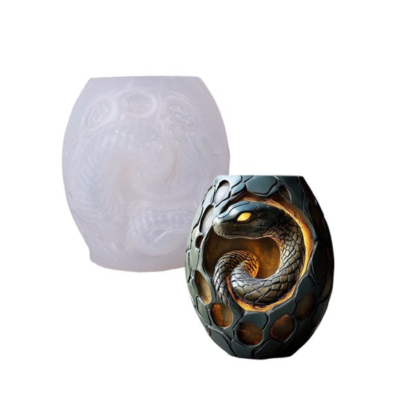 Easy Releasing Silicone Snake Mold Detailed Design for Resin Crafting Jewelry Making and Decorative Succulents Planter