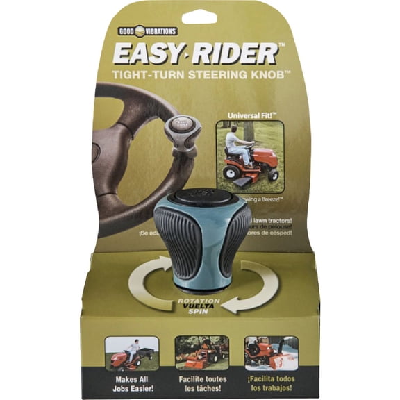 Easy Rider Premium Multipurpose Universal Fit Tight Turn Steering Knob for Lawn Mower, Boat, Golf Cart and More - Suicide Spinner Wheel Knob - Also Good for Handicapped - Assorted Colors