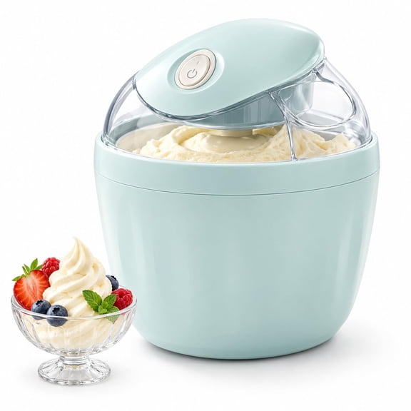Easy Scoop Ice Cream Maker,1.5 Quart Swirl Cup Ice Cream Maker,Homemade Gelato & Sorbet, Quick Freezing, Compact Design, Space-Saving, Yogurt Making