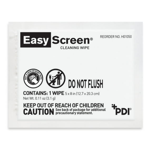 Easy Screen Surface Cleaner Individual Packet Alcohol Scent 500 Ct H01050