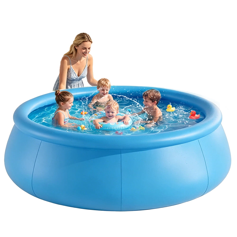Easy Set Inflatable Swimming Pool: 10ft x 30in，Quick Inflation ，1018 Gallon Capacity