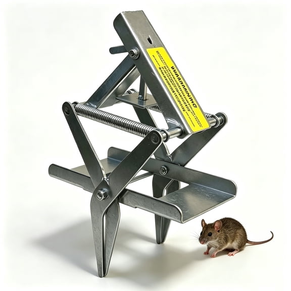Easy Set Mole Trap for Yard and Garden, Underground Mole Eliminator with Strong Spring Action and Sensitive Trigger, Reusable Steel Mole Catcher for Lawn Protection