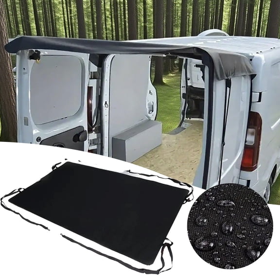 Easy Setup Car Rain Guard Canopy - Portable Waterproof Shelter with Installation Ropes for RV, Beach Camping & Outdoor Activities