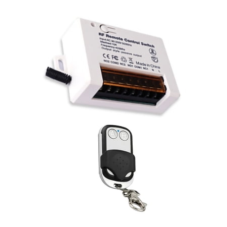 Easy-Setup Wireless Receiver and Remote Kit Learning Code Technology, Simplifies Control for Lights, Motors