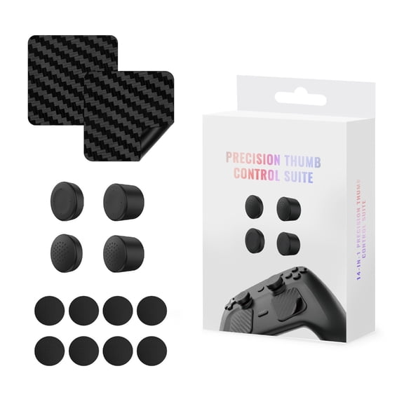Easy Setups Button Caps Touchpad Stickers Replacement Protective Cap with Joystick Covers Button Pad for Steam Controller