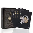 thumbnail image 1 of Easy Shuffling Plastic Waterproof Playing Cards,Cool Black Dragon Poker Cards for Game and Party, Deck of Cards（Dragon), 1 of 7