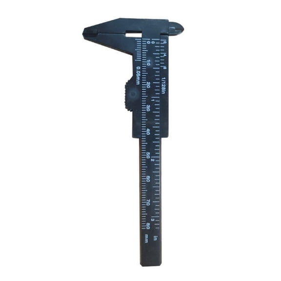 Easy Slide Plastic Calipers with Clear Double Scale Marking 0.1mm Resolution Verniers Calipers Tool for Accurate Readings