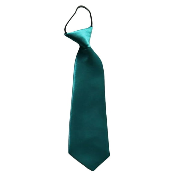 Easy Slip On Solid Color Polyester Tie, 1 to 6 years