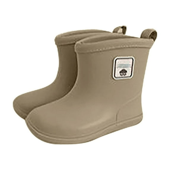 Easy on Snow Boot Toddler Rain Shoes Boots for Cowboy Boots Toddler Boys 10 Toddler Little Kid Short Toddler Cold Weather Shoes Rain Boots Lightweight Rainy Day Shoes 2