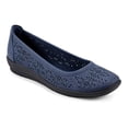 thumbnail image 1 of Easy Spirit Alessia Women's Perforated Demi Wedge Flats Color: Navy Size: 8, 1 of 4