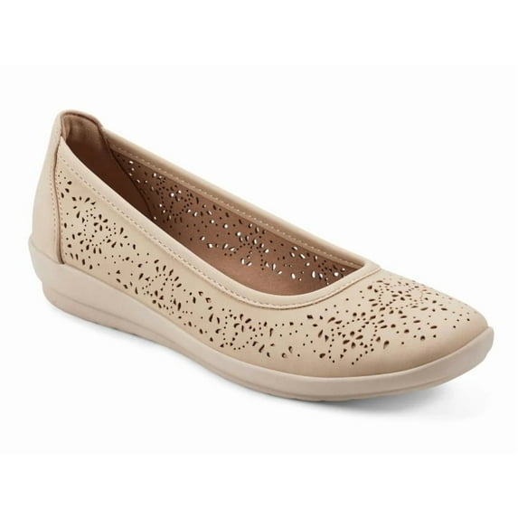 Easy Spirit Alessia Womens Size 8.5 W, Slip-On Ballet Flats Shoes, Natural