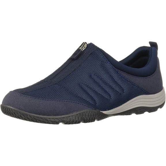 Easy Spirit Bestrong Women's Center Zip Sneakers Color: Dress Blue Size: 12