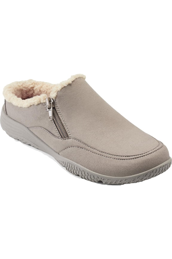 Brenley 2 Faux Fur Lined Microsuede Slip On Side Zip Mules