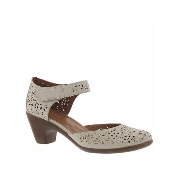 Easy Spirit Cindie Women's Perforated Leather Pumps, Size: 6,, ivory, Size 6.0