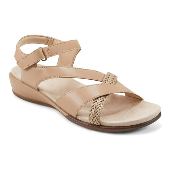 Easy Spirit Hart Women's Asymmetrical Sandals Color: Medium Natural Bronze Size: 8