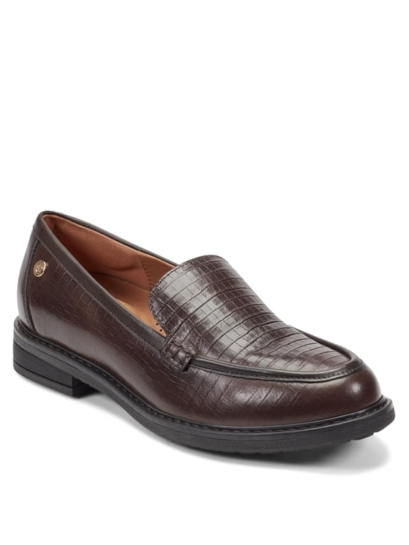 Jaylin Women's Slip On, 6 B(M) US, Dark Brown-Croc