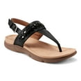 thumbnail image 1 of Easy Spirit Monte Women's Slingback Thong Sandals Color: Black Smooth Black Pat Size: 8.5, 1 of 4