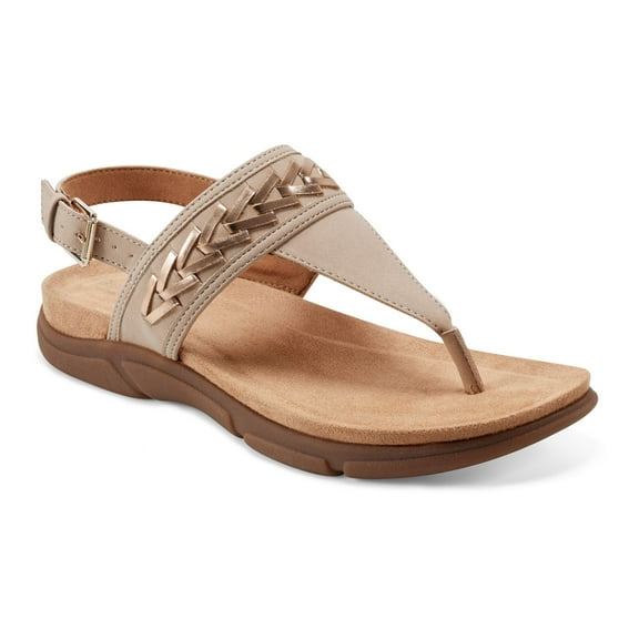 Easy Spirit Monte Women's Slingback Thong Sandals Color: Light Natural Gold Size: 11 WIDE